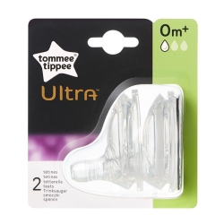 Соска на пляшечку Tommee Tippee Ultra Повільний потік 2 шт