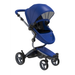 Коляска Mima Xari Royal blue, шасі Graphite grey, матрасики Black