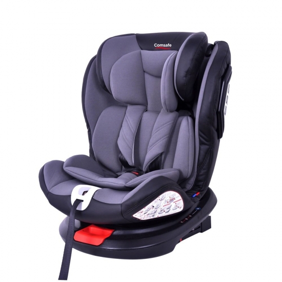 Автокрісло 0+/1/2/3 Comsafe Evolution Grey Leather