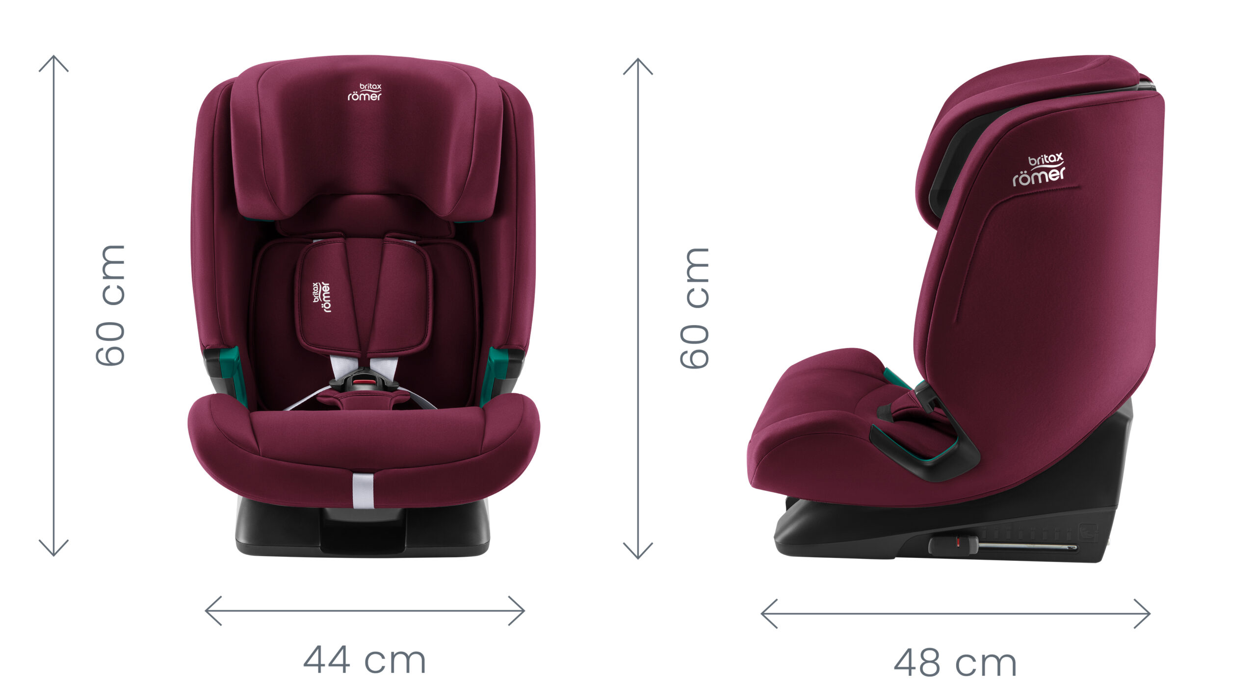 Розміри автокрісла Britax Romer Hi-Liner