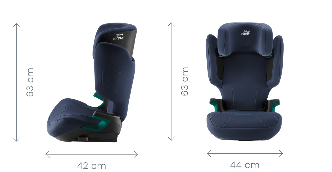 Розміри автокрісла Britax Romer Hi-Liner