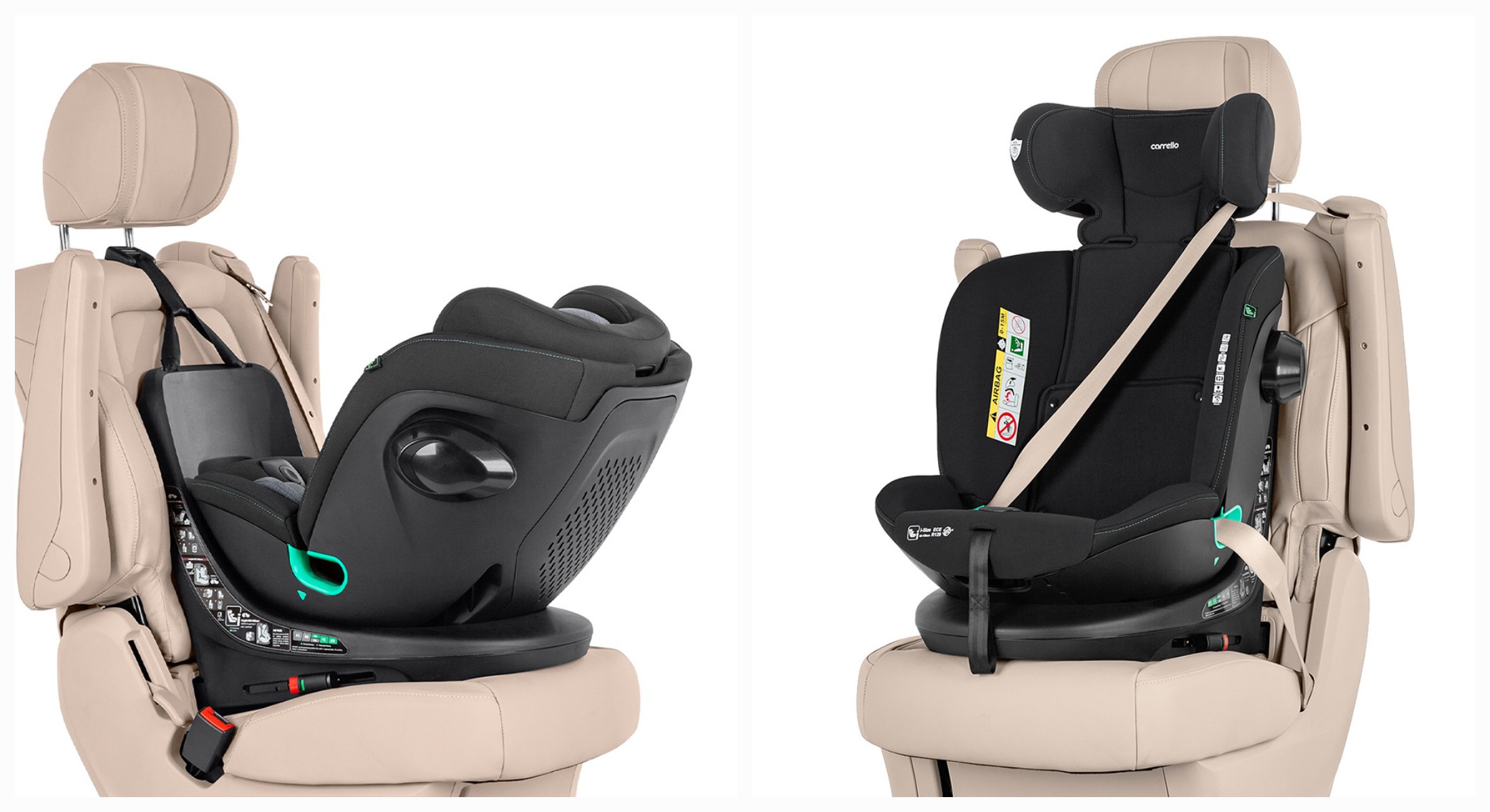 Варіанти використання автокрісла Carrello Sirius по ходу та проти руху