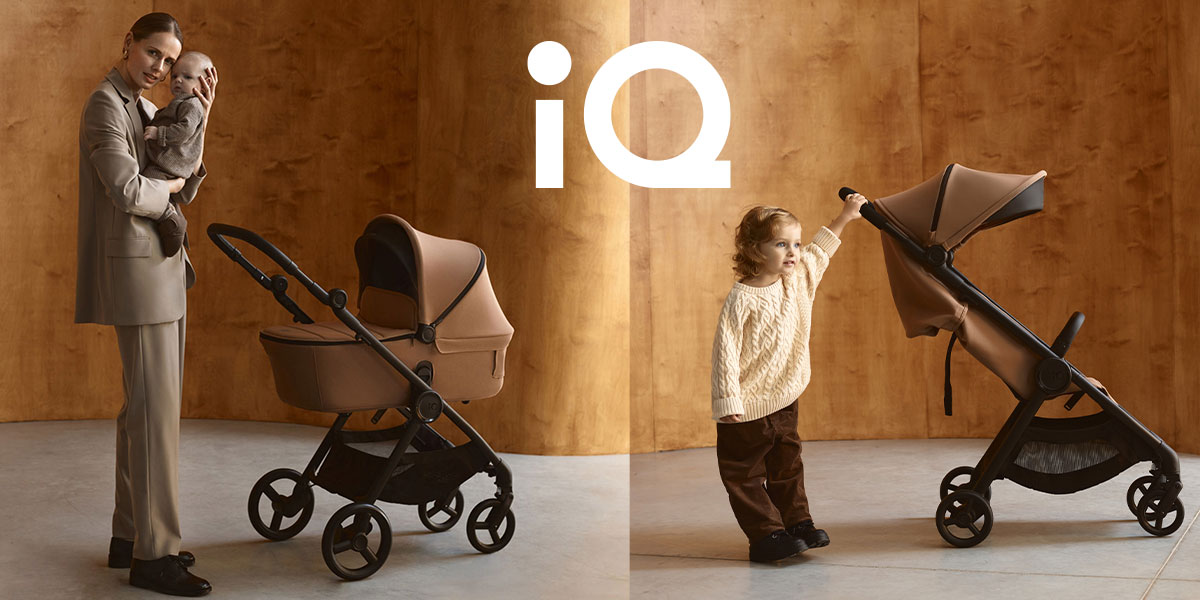 Дитячий візок для новонароджених Anex iQ Basic з прогулянковою коляскою для подорожей та 2 комплектами коліс для дітей від 6 місяців
