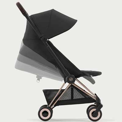 легка коляска преміум для подорожей Cybex Coya комфортна подорож