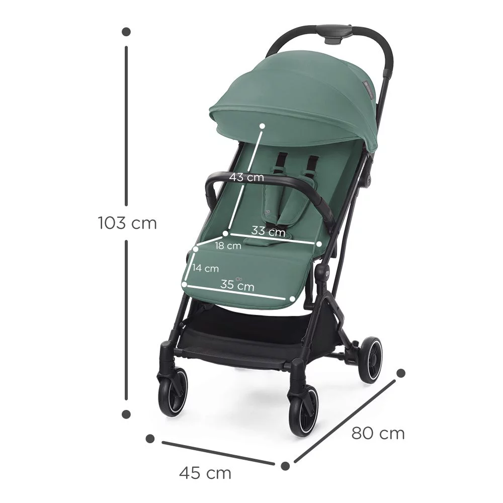 Розміри прогулянкової коляски Kinderkraft Indy 2