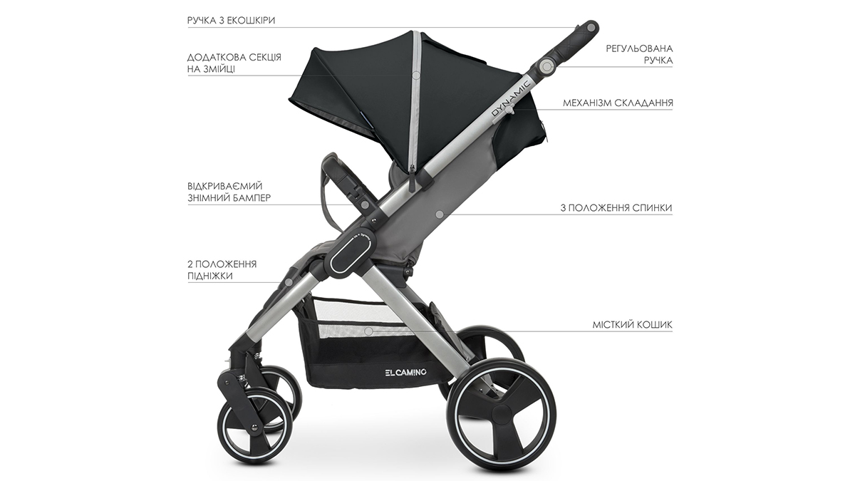 прогулянкова коляска для бездоріжжя El Camino Dynamic Pro