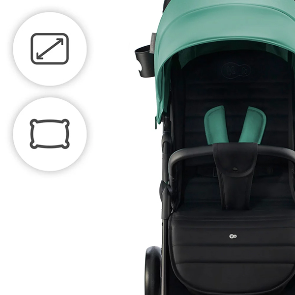 Велике, зручне сидіння колясці Kinderkraft Comfort Up i-Size
