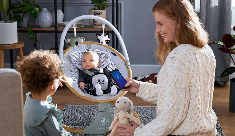 Крісло-гойдалка Kinderkraft Lumi Wooden