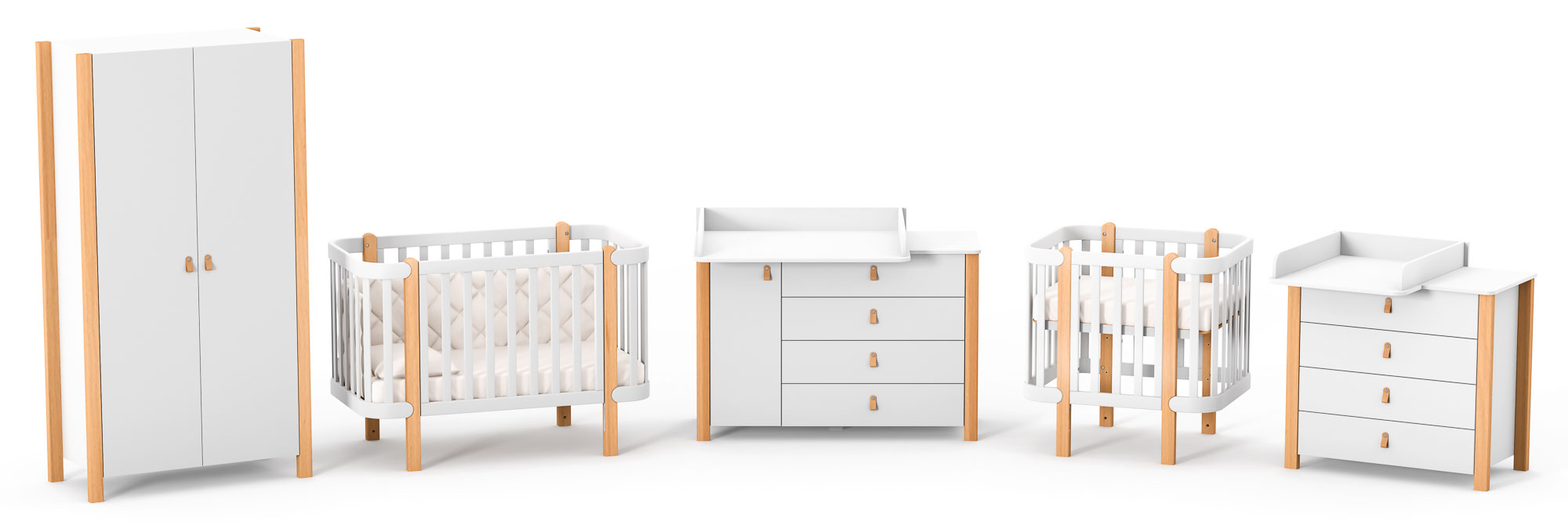 Колекція дитячих меблів Veres Monaco Collection біло-буковий колір